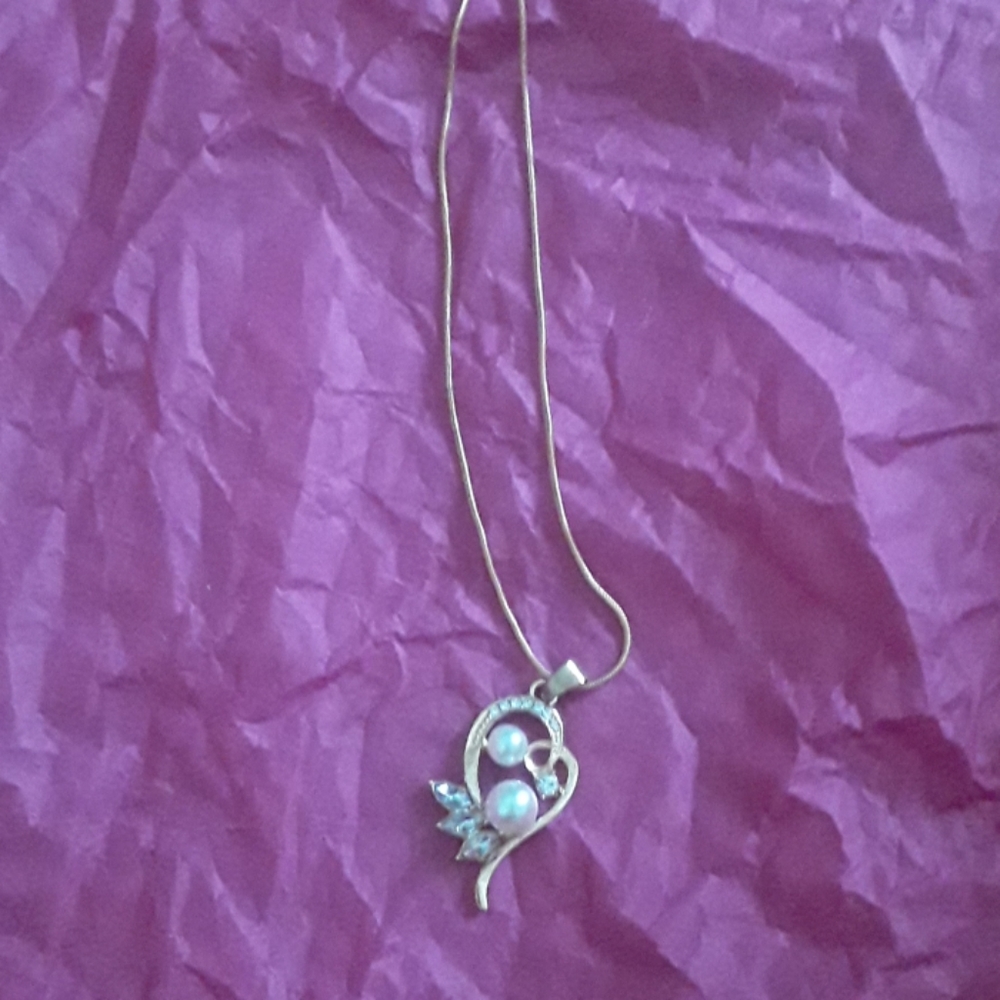 Pearl Heart Necklace